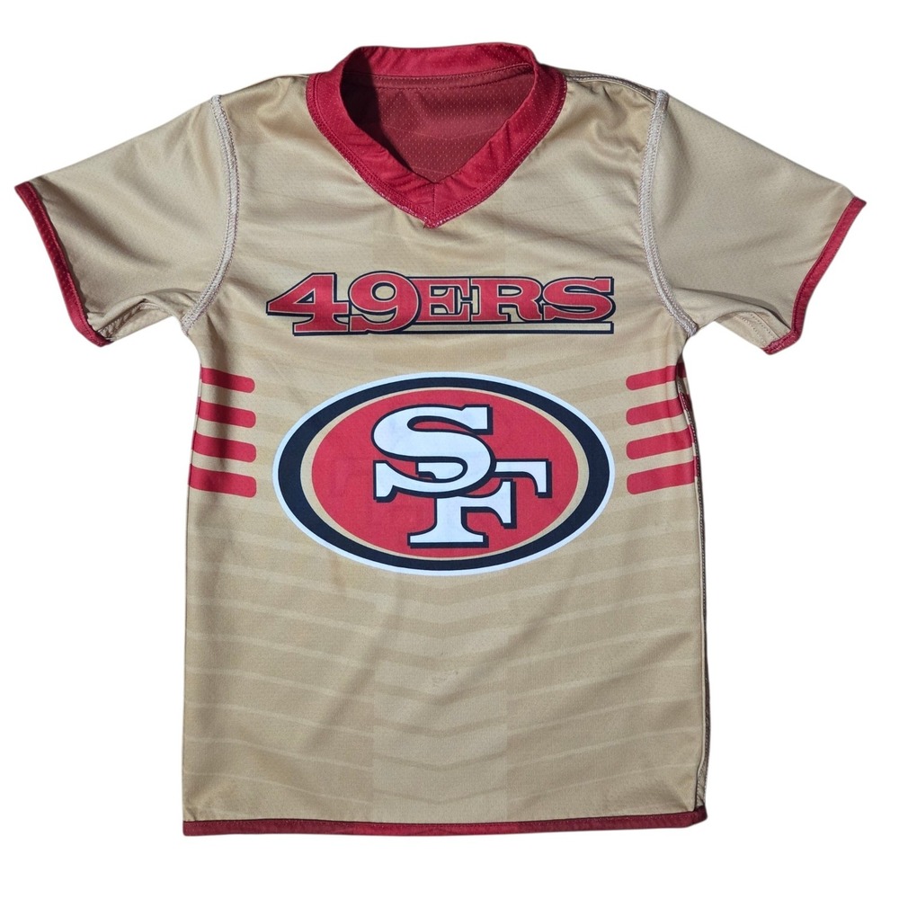 San Francisco 49ers NFL Flag Football Reversible Jersey Youth Small - Picture 2 of 5